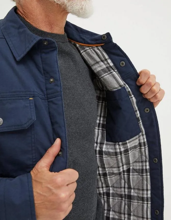 Fatface Shirts Rutland Overshirt Navy 8211 Men