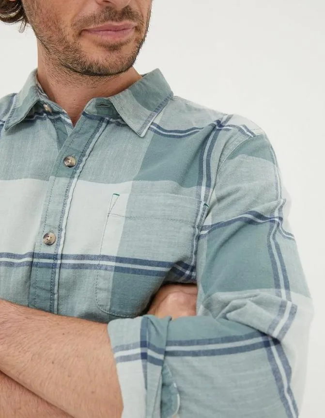 Fatface Shirts Somerset Check Shirt Green 8211 Men