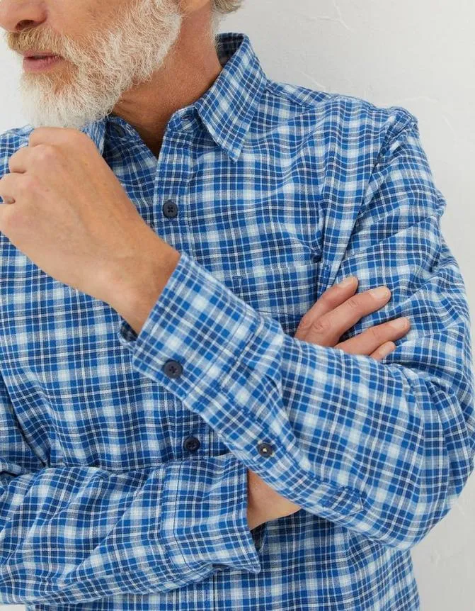 Fatface Shirts Witley Check Shirt Blue 8211 Men