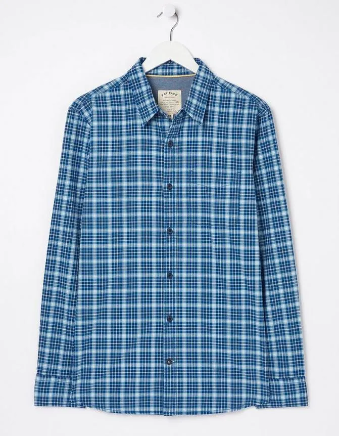 Fatface Shirts Witley Check Shirt Blue 8211 Men