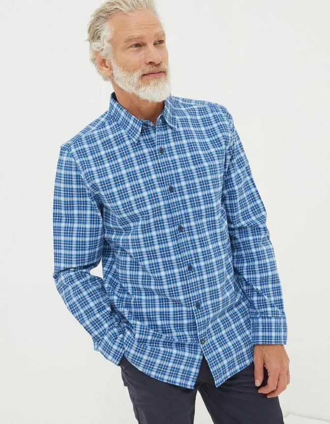 Fatface Shirts Witley Check Shirt Blue 8211 Men