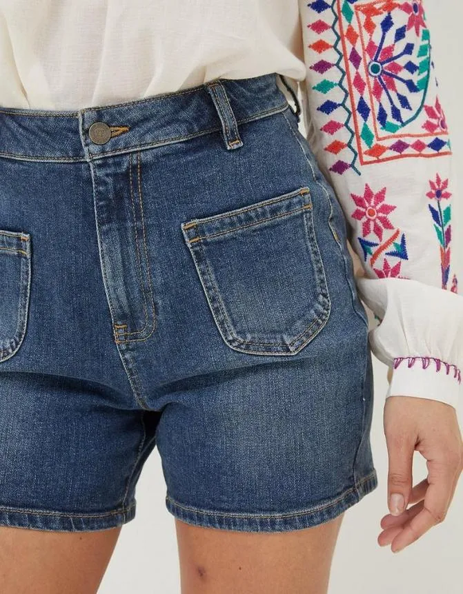 Fatface Shorts Paige Denim Shorts Dark Blue 8211 Women