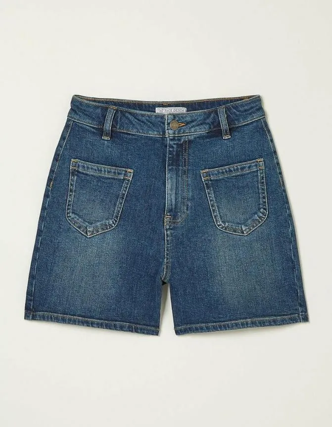 Fatface Shorts Paige Denim Shorts Dark Blue 8211 Women