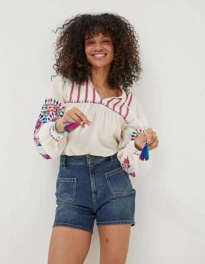 Fatface Shorts Paige Denim Shorts Dark Blue 8211 Women