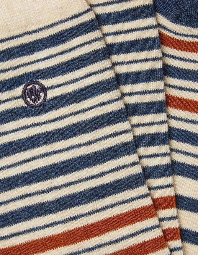 Fatface Socks and Underwear Isaac Stripe Socks Oatmeal 8211 Men