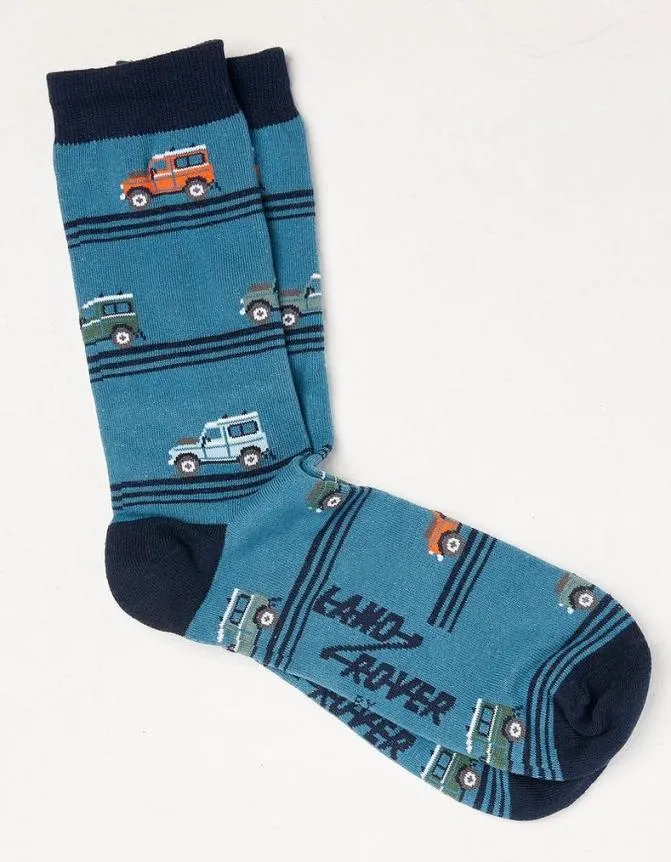 Fatface Socks and Underwear Land Rover Socks In A Mug Cobalt Blue 8211 Men