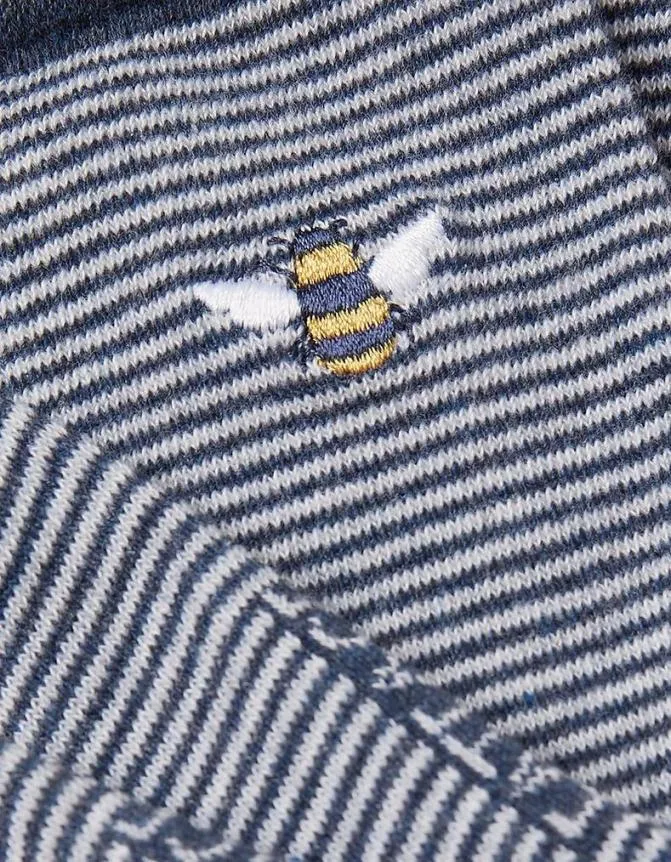Fatface Socks Underwear and Tights Embroidered Bee Socks Blue 8211 Women