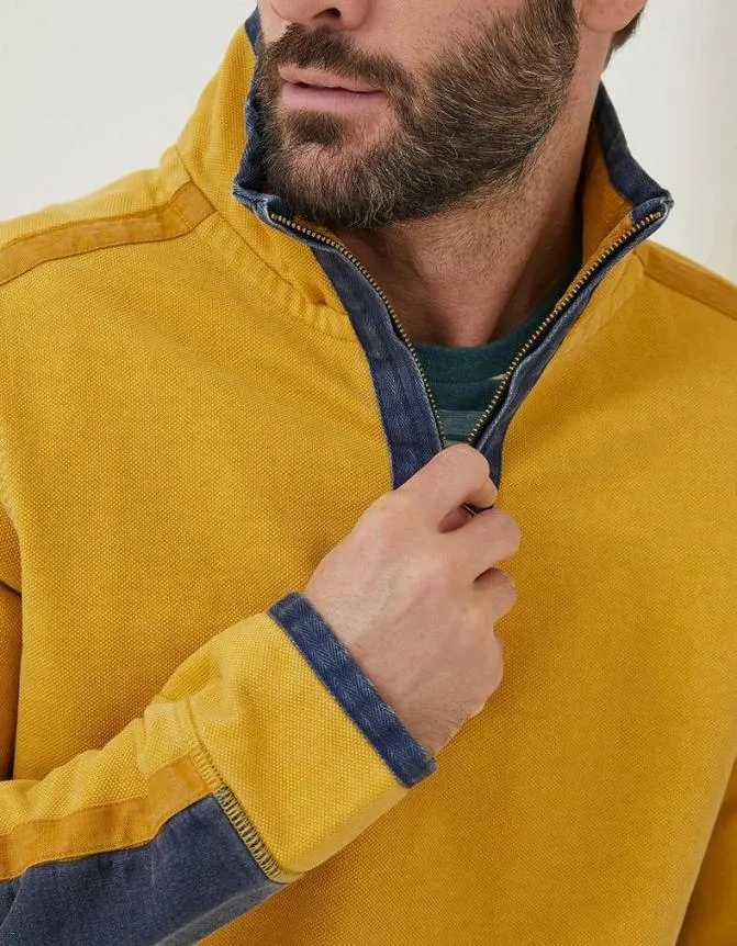 Fatface Sweatshirts and Hoodies Airlie Pocket Sweatshirt Yellow 8211 Men
