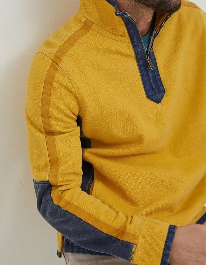 Fatface Sweatshirts and Hoodies Airlie Pocket Sweatshirt Yellow 8211 Men
