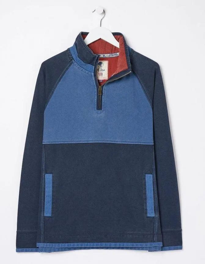Fatface Sweatshirts and Hoodies Airlie Tonal Pocket Sweat Navy 8211 Men