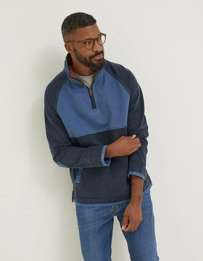 Fatface Sweatshirts and Hoodies Airlie Tonal Pocket Sweat Navy 8211 Men