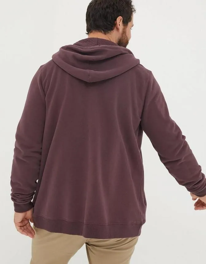 Fatface Sweatshirts and Hoodies Brooke Zip Through Hoodie Plum 8211 Men