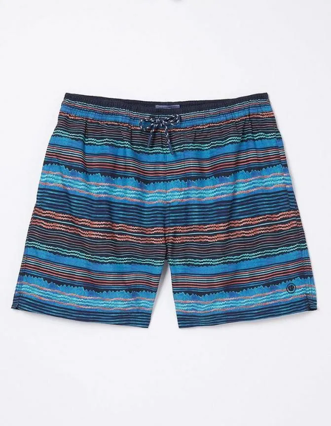 Fatface Swimwear Trevose Scribble Swim Shorts Navy 8211 Men