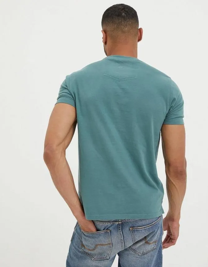Fatface TShirts Land Rover Embroidered TShirt Dark Teal 8211 Men