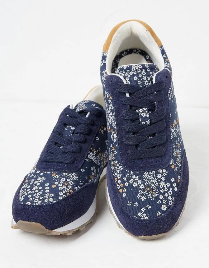 Fatface Trainers Georgia Floral Runner Trainers Navy 8211 Women