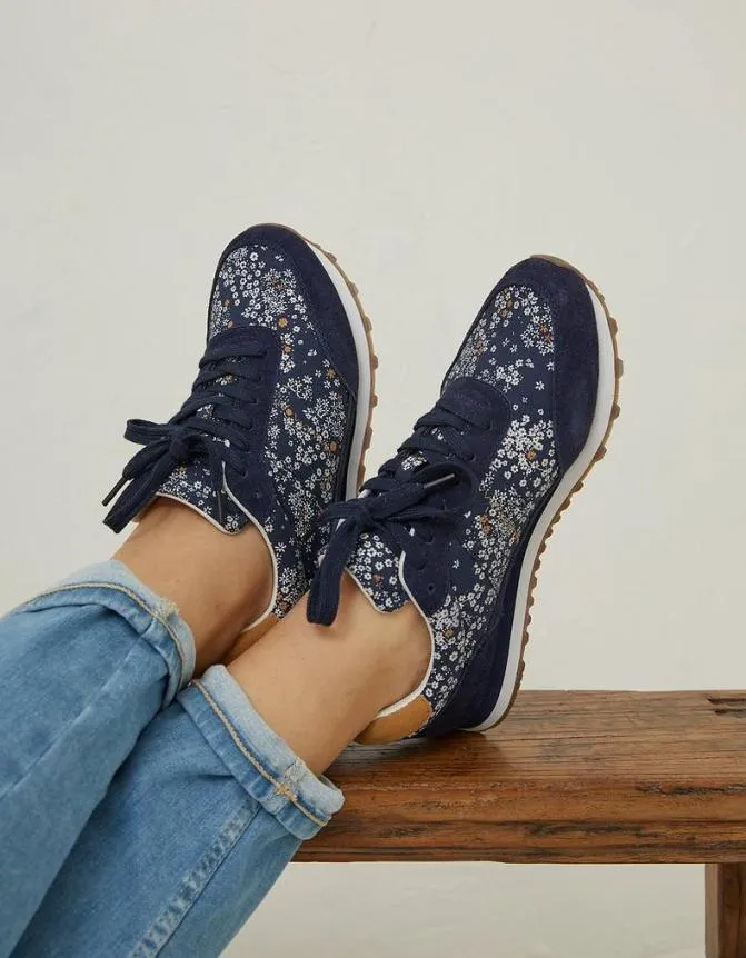 Fatface Trainers Georgia Floral Runner Trainers Navy 8211 Women