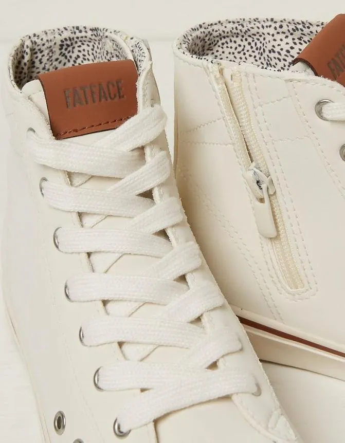 Fatface Trainers Mae High Top Trainer White 8211 Women