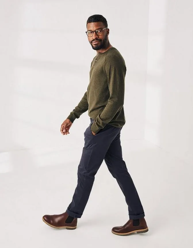 Fatface Trousers and Chinos Heyshott Slim Stretch Chinos Navy 8211 Men