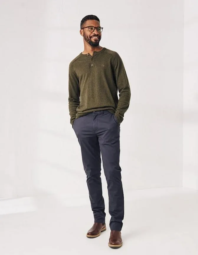 Fatface Trousers and Chinos Heyshott Slim Stretch Chinos Navy 8211 Men