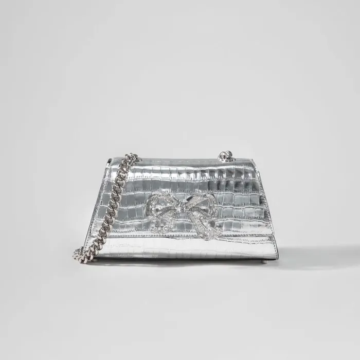 Handbags Woman SelfPortrait Blue Rhinestone Bow Mini Shoulder Bag Handbags Woman SelfPortrait Blue Rhinestone Bow Mini Shoulder Bag