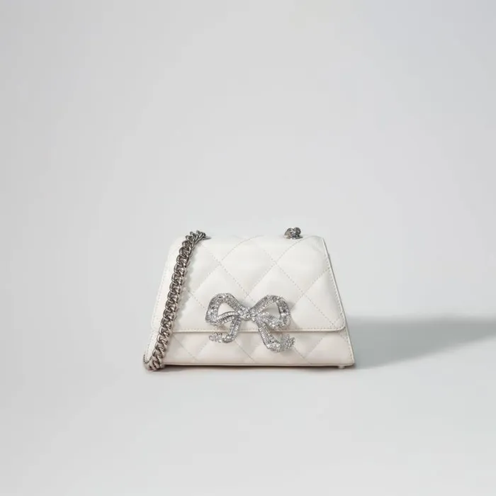 Handbags Woman SelfPortrait Blue Rhinestone Bow Mini Shoulder Bag Handbags Woman SelfPortrait Blue Rhinestone Bow Mini Shoulder Bag