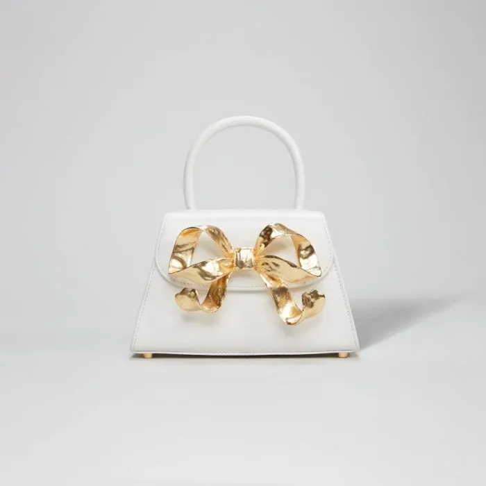 Handbags Woman SelfPortrait Brown Crescent Bow Mini Shoulder Bag Handbags Woman SelfPortrait Brown Crescent Bow Mini Shoulder Bag