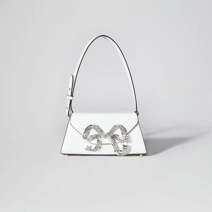 Handbags Woman SelfPortrait White Bow Mini Shoulder Bag