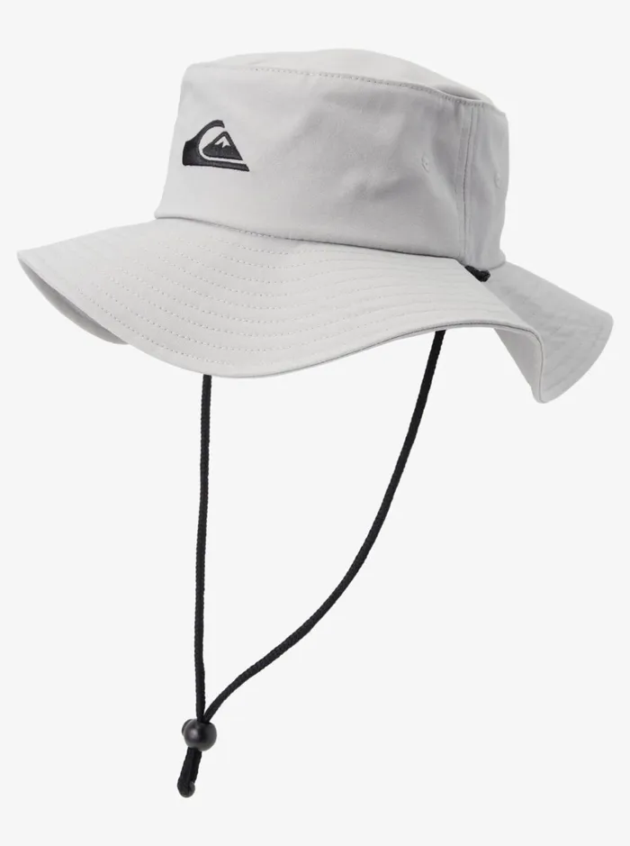 Hats Men Quiksilver Bushmaster Safari Boonie Hat Sleet Hats Men Quiksilver Bushmaster Safari Boonie Hat Sleet