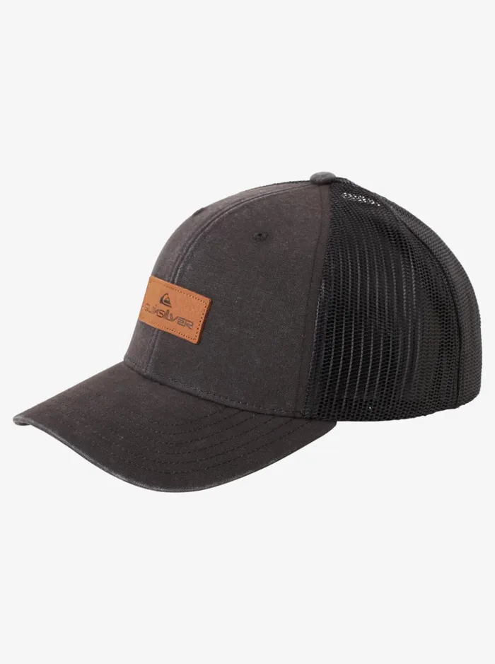 Hats Men Quiksilver Down The Hatch Trucker Hat Black