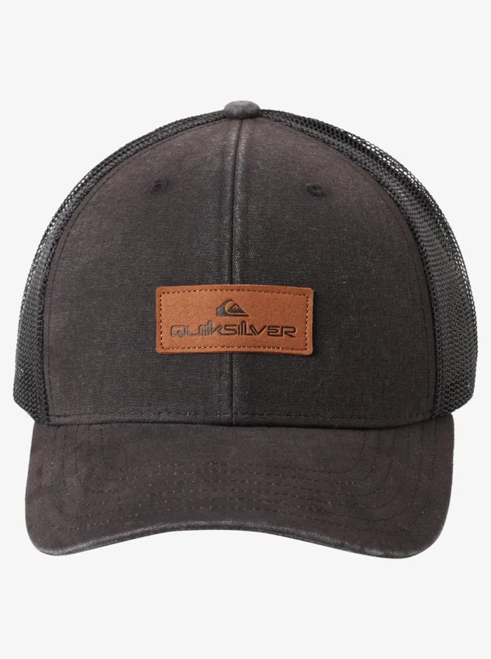Hats Men Quiksilver Down The Hatch Trucker Hat Black Hats Men Quiksilver Down The Hatch Trucker Hat Black