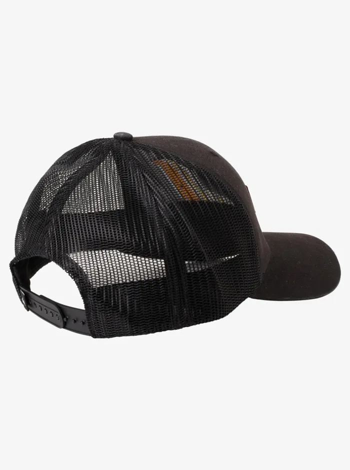 Hats Men Quiksilver Down The Hatch Trucker Hat Black Hats Men Quiksilver Down The Hatch Trucker Hat Black