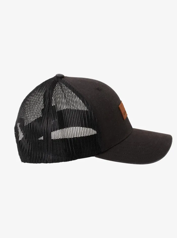 Hats Men Quiksilver Down The Hatch Trucker Hat Black Hats Men Quiksilver Down The Hatch Trucker Hat Black