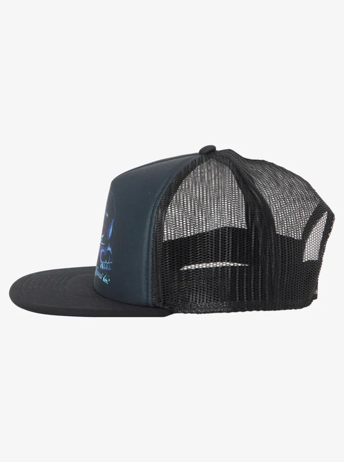 Hats Men Quiksilver Hi Water On The Brain Trucker Hat Black