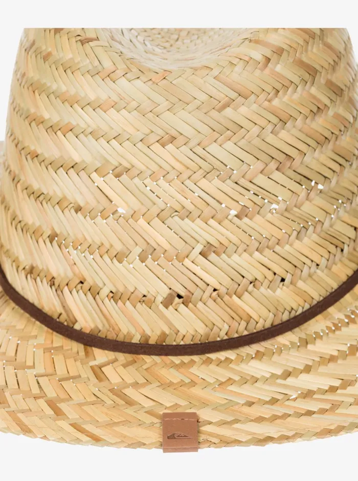 Hats Men Quiksilver Jettyside Straw Lifeguard Hat Natural Hats Men Quiksilver Jettyside Straw Lifeguard Hat Natural