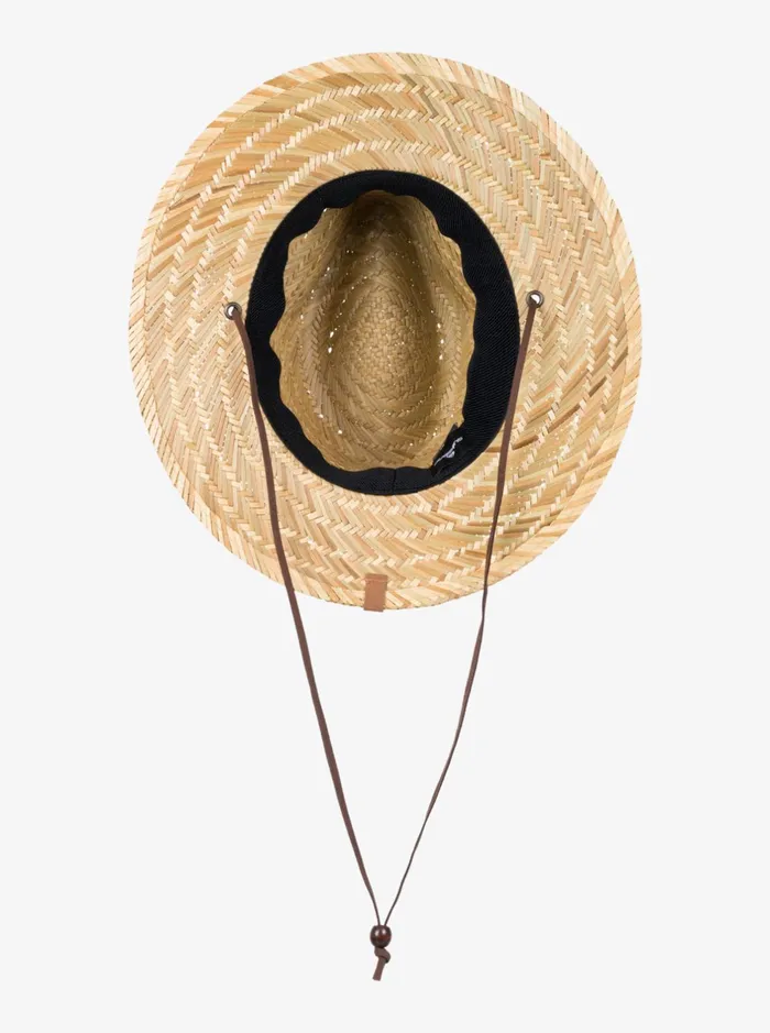 Hats Men Quiksilver Jettyside Straw Lifeguard Hat Natural Hats Men Quiksilver Jettyside Straw Lifeguard Hat Natural