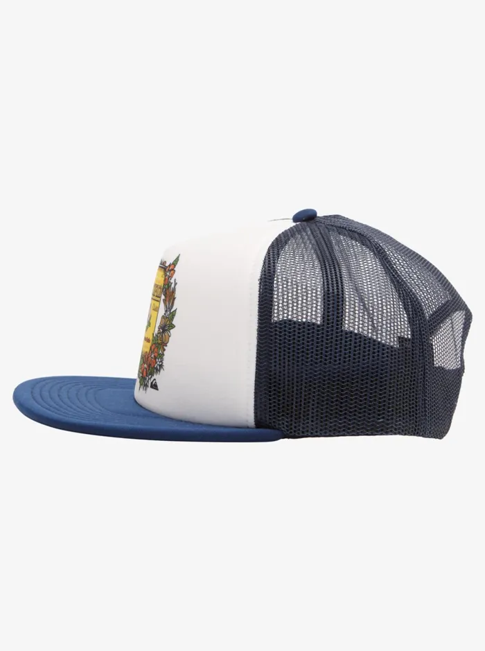 Hats Men Quiksilver Quiksilver X Pacifico Point Break Trucker Hat White