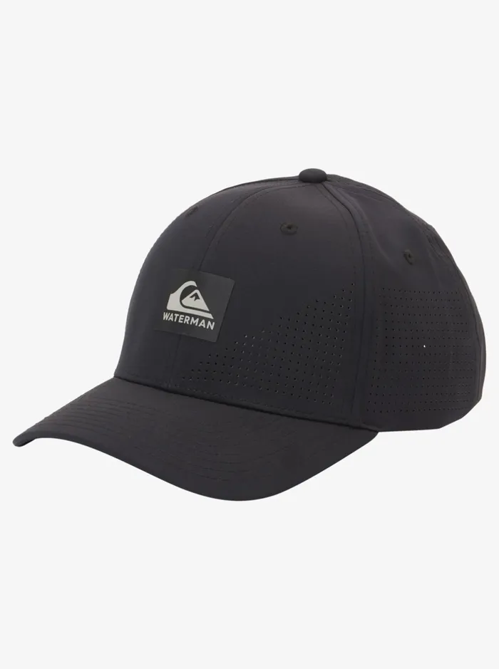Hats Men Quiksilver Waterman Perf Turf Snapback Hat Black