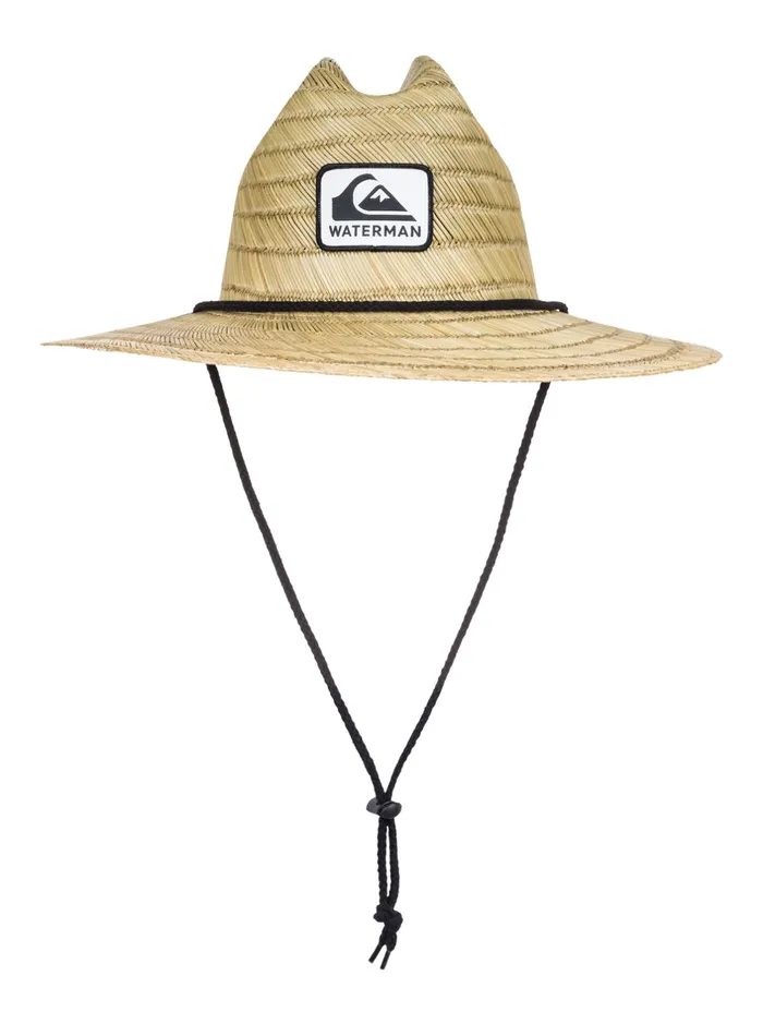 Hats Men Quiksilver Waterman Waterman The Tier Straw Lifeguard Hat Natural