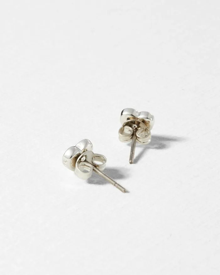 Heart Stud Earrings Silver Color Women Ted Baker Jewelry
