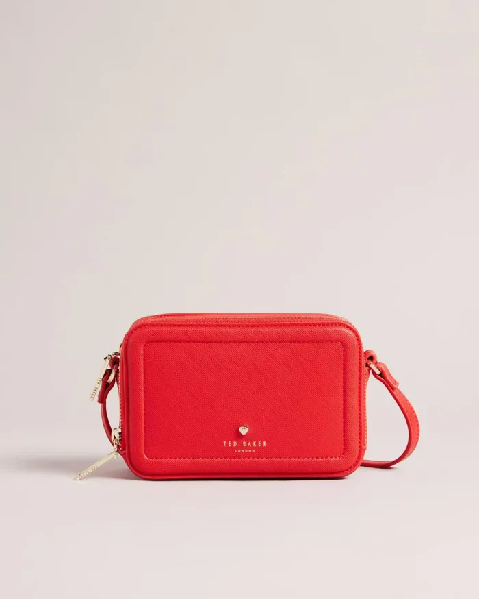 Heart Studded Small Camera Bag Red Women Ted Baker Bags Heart Studded Small Camera Bag Red Women Ted Baker Bags