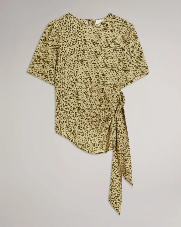 Integral Tie TShirt Black Women Ted Baker Tops and TShirts