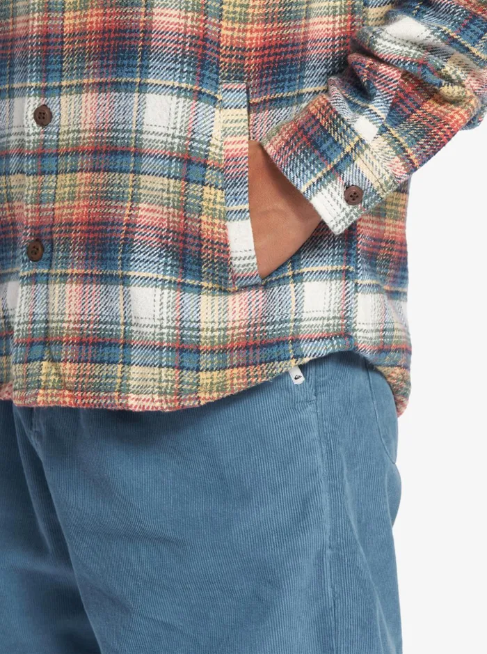 Jackets Men Quiksilver Briggs Hooded Flannel Long Sleeve Top Mineral Red Briggs Flannel Jackets Men Quiksilver Briggs Hooded Flannel Long Sleeve Top Mineral Red Briggs Flannel