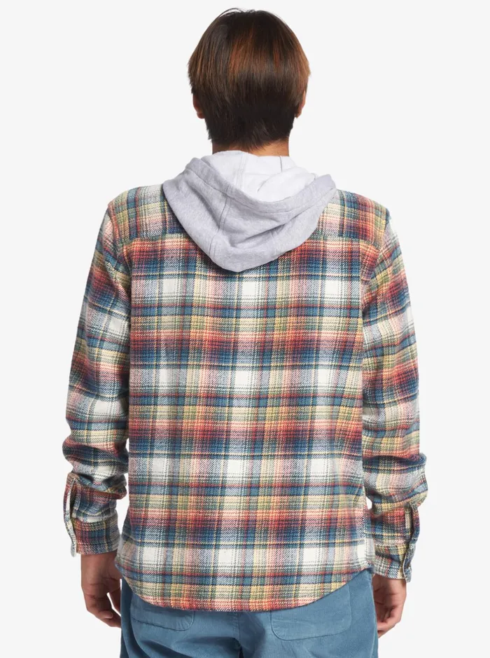 Jackets Men Quiksilver Briggs Hooded Flannel Long Sleeve Top Mineral Red Briggs Flannel Jackets Men Quiksilver Briggs Hooded Flannel Long Sleeve Top Mineral Red Briggs Flannel