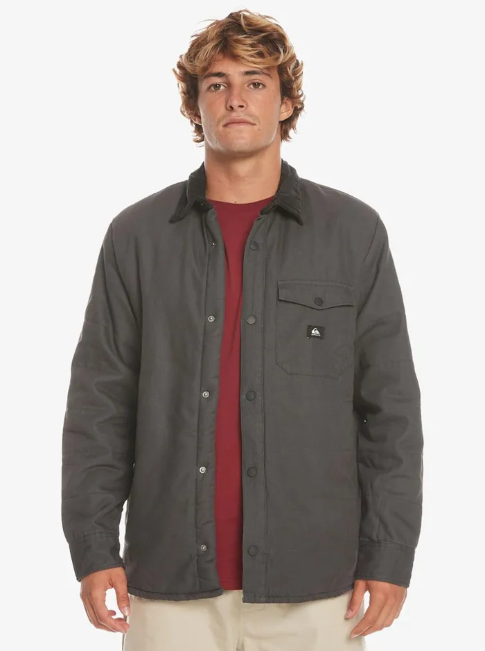 Jackets Men Quiksilver Downrail Upd Canvas Jacket Tarmac
