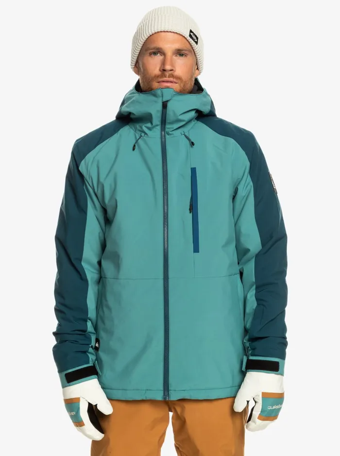 Jackets Men Quiksilver Mission Technical Snow Jacket Brittany Blue