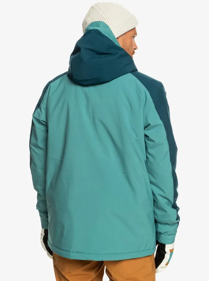 Jackets Men Quiksilver Mission Technical Snow Jacket Brittany Blue Jackets Men Quiksilver Mission Technical Snow Jacket Brittany Blue