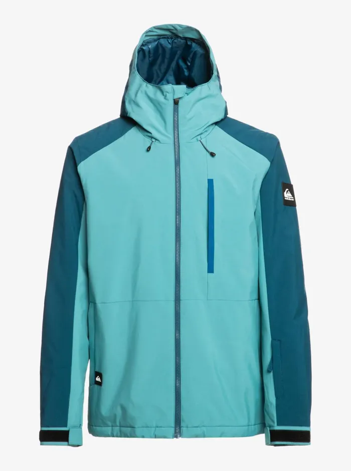 Jackets Men Quiksilver Mission Technical Snow Jacket Brittany Blue Jackets Men Quiksilver Mission Technical Snow Jacket Brittany Blue