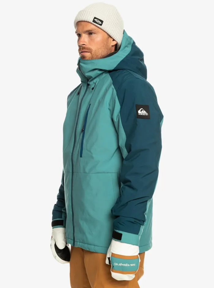 Jackets Men Quiksilver Mission Technical Snow Jacket Brittany Blue Jackets Men Quiksilver Mission Technical Snow Jacket Brittany Blue