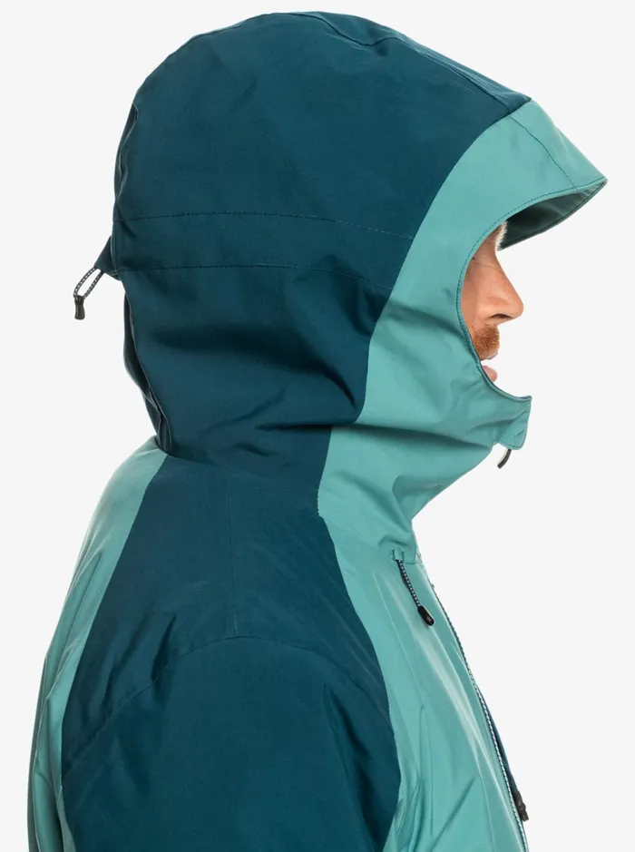 Jackets Men Quiksilver Mission Technical Snow Jacket Brittany Blue Jackets Men Quiksilver Mission Technical Snow Jacket Brittany Blue