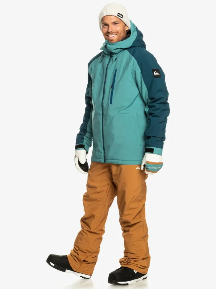 Jackets Men Quiksilver Mission Technical Snow Jacket Brittany Blue Jackets Men Quiksilver Mission Technical Snow Jacket Brittany Blue